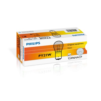 Галогенная лампа ук. PHILIPS 12496NACP PY21W 12V 21W BAU15s Amber