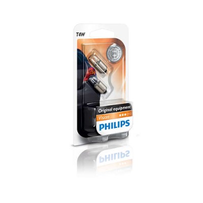 Галогенна лампа PHILIPS 12929B2 T4W 12V 4W BA9s