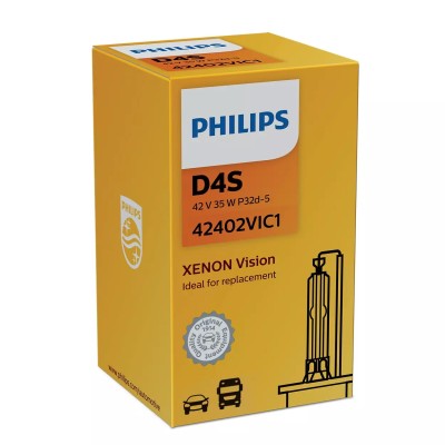 Ксеноновая лампа PHILIPS 42402VIC1 D4S 35W P32d-5 Vision