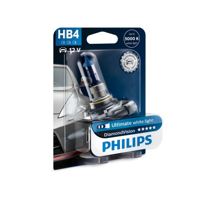 Галогенная лампа PHILIPS 9006DVB1 HB4 55W 12V P22d DiamondVision