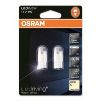 LED лампа OSRAM 2850WW-BLI2 12V W2,1X9,5D 1W 4000K SET 2pcs.