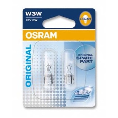 Галогенна лампа OSRAM 2821-02B W3W 12V W2.1X9.5D 10X2 Blister