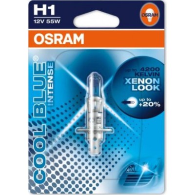 Галогенна лампа OSRAM H1 64150CBI-01B Cool Blue Intense 12V 55W P14.5S 10X1 Blister