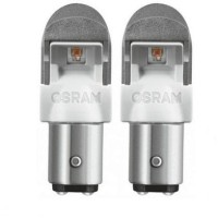 LED лампа OSRAM 1557R P21/5W 2W 12V BAY15d RED 2pcs. blister