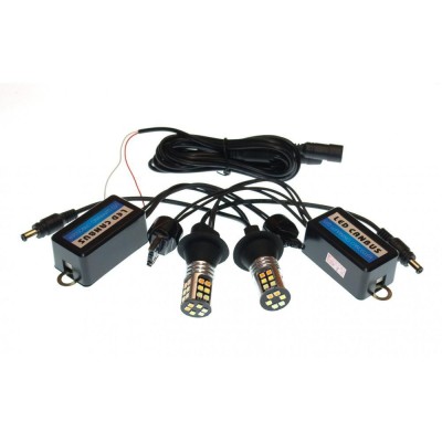Комплект світлодіодних ламп DRL+поворот Baxster SMD Light 3020 W21W (30 Smd)