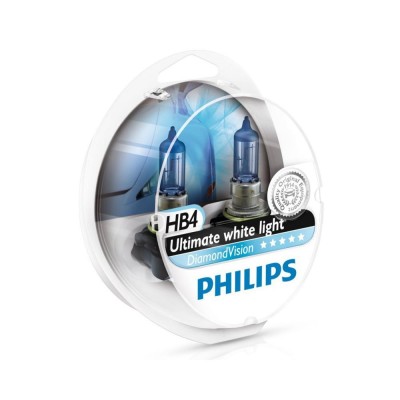 Лампа галогенная Philips HB4 Diamond Vision 2шт/блистер 9006DVS2