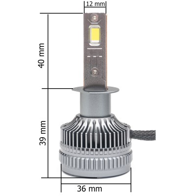 H1 (5000К) Prime-X MAX Pro комплект світлодіодних ламп (2 шт.)