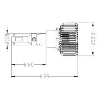 Світлодіодні лампи Prime-X R Pro Н1 (5000K) (2 шт)