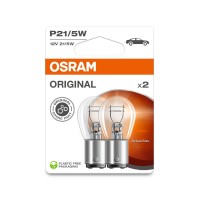 Комплект вказівних ламп розжарювання OSRAM 7528-2BL P21/5W 12V BAY15d Blister (2 шт)