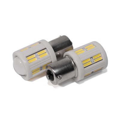 Світлодіодна лампа StarLight T25 28(24+4 линза) диодов 4014 12V-24V 3.5W WHITE кераміка