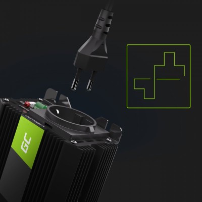 Преобразователь напряжения Green Cell 12V to 230V 500W/1000W с USB