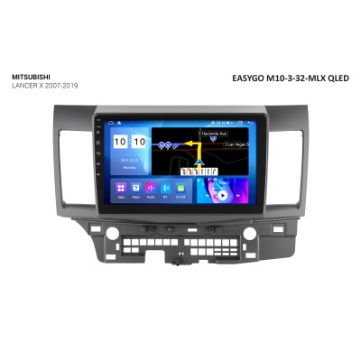 Штатное головное устройство EasyGo M10-3-32-MLX QLED Mitsubishi Lancer X