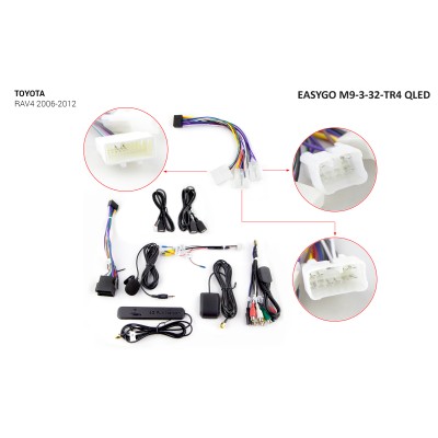 Штатное головное устройство EasyGo M9-3-32-TR4 QLED Toyota RAV4