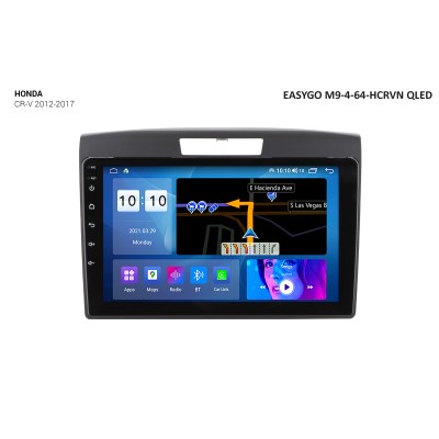 Штатная автомагнитола EasyGo M9-4-64-HCRVN QLED Honda CR-V 2012-2017