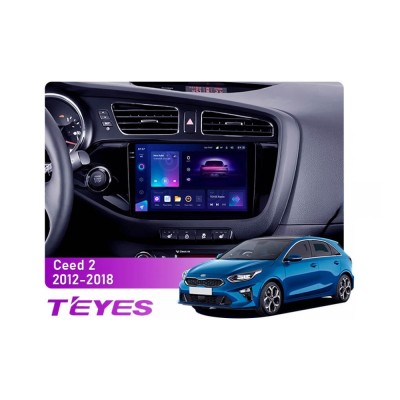 Штатна магнітола Teyes CC3 2k 6+128 Gb Kia Ceed 2 JD 2012-2018 9"