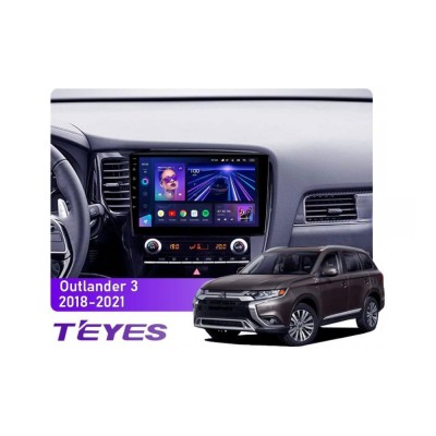 Штатна магнітола Teyes CC3 4+64 Gb Mitsubishi Outlander 3 GF0W GF0W GG0W 2018-2021 (A) 10"