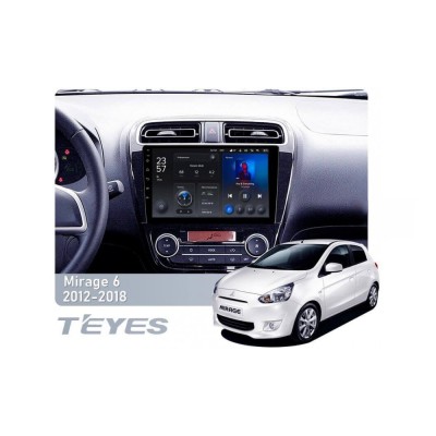 Штатна магнітола Teyes X1 2+32 Gb Wi-Fi Mitsubishi Mirage 6 2012-2018 9"