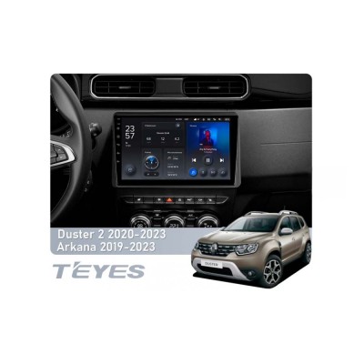 Штатна магнітола Teyes X1 2+32 Gb Wi-Fi Renault Duster HM 2 2020-2023, Arkana 1 2019-2023 10"
