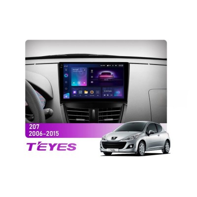 Штатна магнітола Teyes CC3 2k 6+128 Gb Peugeot 207 2006-2015 9"