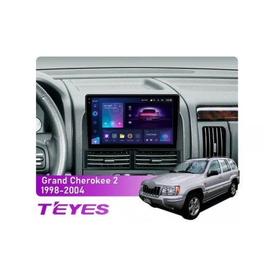 Штатна магнітола Teyes CC3 2k 4+64 Gb Jeep Grand Cherokee 2 WJ (1 Din) 1998-2004 (CAN BUS) 9"