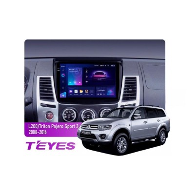 Штатна магнітола Teyes CC3 2k 6+128 Gb Mitsubishi Pajero Sport 2 L200 Triton 2008-2016 9"