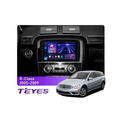 Штатна магнітола Teyes CC3 4+64 Gb Mercedes-Benz R-Class W251 R280 R300 R320 2005-2009 9"