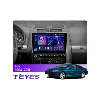 Штатна магнітола Teyes CC3 6+128 Gb 360° Peugeot 407 1 2004-2011 9"