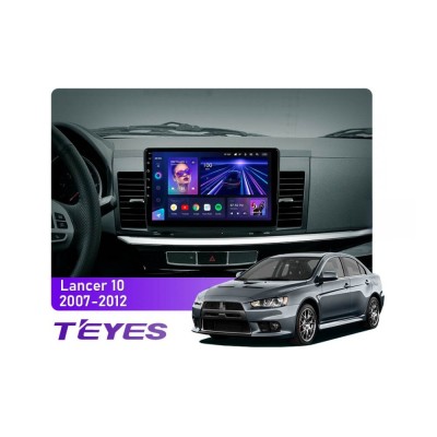 Штатна магнітола Teyes CC3 6+128 Gb Mitsubishi Lancer 10 CY 2007-2012 (A) 10"