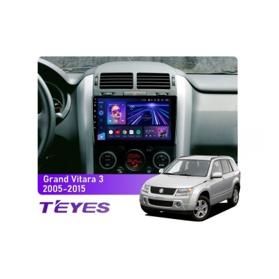 Штатна магнітола Teyes CC3 4+64 Gb Suzuki Grand Vitara 3 (1 Din) 2005-2015 9"