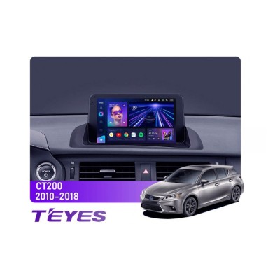 Штатна магнітола Teyes CC3 6+128 Gb 360° Lexus CT CT200 CT200h 2010-2018 9"