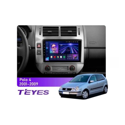 Штатна магнітола Teyes CC3 4+64 Gb Volkswagen Polo 4 Mk4 (F2) 2001-2009 9"