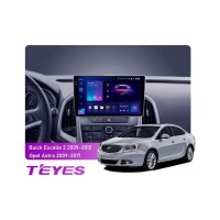 Штатна магнітола Teyes CC3 2k 3+32 Gb Buick Excelle 2 2009-2015, Opel Astra J 2009-2017 9"
