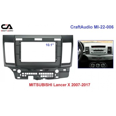 Рамка переходная CraftAudio MI-22-006 MITSUBISHI Lancer Х 2007-2017 10"
