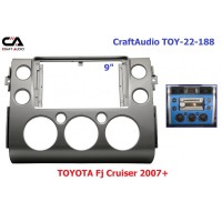 Рамка переходная CraftAudio TOY-22-188 TOYOTA Fj Cruiser 2007+ 9"