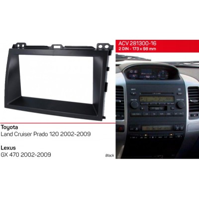 Перехідна рамка ACV Toyota LC Prado 120, Lexus GX 470 (281300-16)