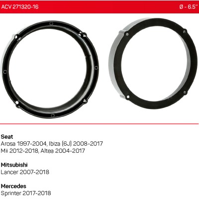 Проставки під динаміки ACV 271320-16 для автомобілів Seat, Mitsubishi, Mercedes
