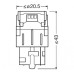 Габариты Osram LEDriving SL 7505DWP-02B W21W