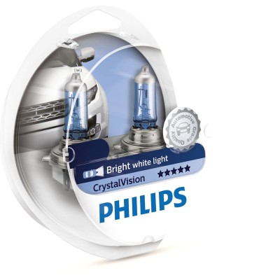 Галогенная лампа PHILIPS 12362CV H11 55W 12V PGJ19-2 CristalVision+W5Wx2