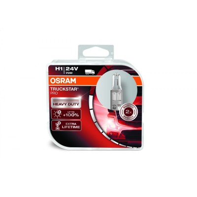 Галогенна лампа OSRAM 64155TSP H1 24V 70W P14.5S 10X2 HardDuopet