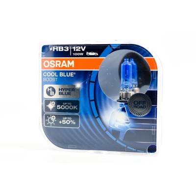 Галогенна лампа OSRAM 69005CBB+ Cool Blue Boost +60% HB3 100W 12V P20d 10X2 HardDuopet
