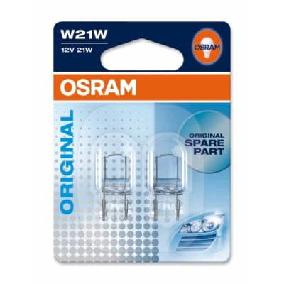 Галогенна лампа OSRAM 7505-02B W21W 12V W3x16d 10X2 Blister
