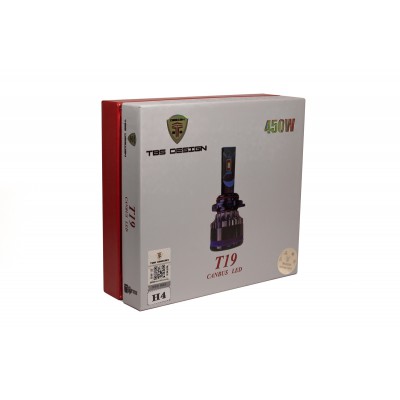 Комплект светодиодных ламп TBS Design T19 H4 (P43t) 45W 9-32V 6000K