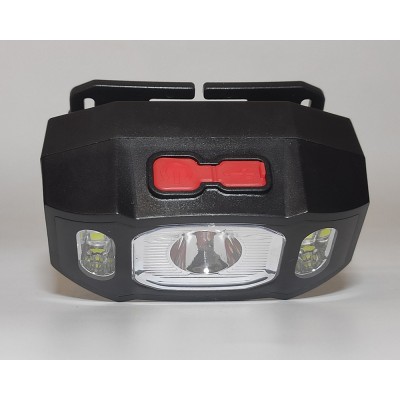 Фонарь аккумуляторный налобный WJ-1730 3W+COB5W