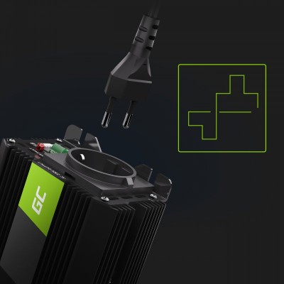 Преобразователь напряжения Green Cell 12V to 230V 150W/300W с USB