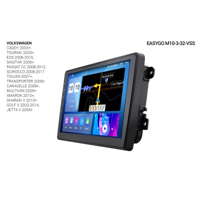 Штатна автомагнітола EasyGo M10-3-32-VSS_2 Volkswagen Universal
