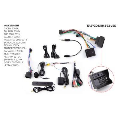 Штатна автомагнітола EasyGo M10-3-32-VSS_2 Volkswagen Universal