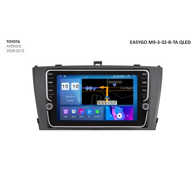 Штатное головное устройство EasyGo M9-3-32-B-TA QLED Toyota Avensis