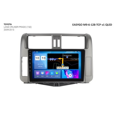 Штатное головное устройство EasyGo M9-6-128-TCP v1 QLED Toyota Land Cruiser Prado (150)