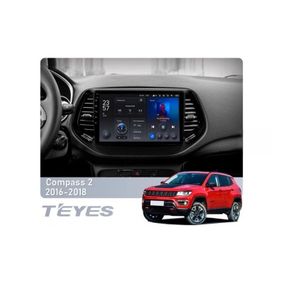 Штатна магнітола Teyes X1 2+32 Gb Wi-Fi Jeep Compass 2 MP 2016-2018 10"