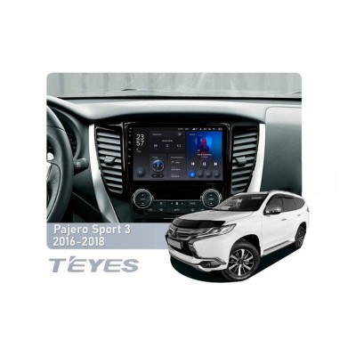Штатна магнітола Teyes X1 2+32 Gb Wi-Fi Mitsubishi Pajero Sport 3 2016-2018 9"